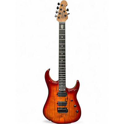 Used Sterling by Music Man JP150D Blood Orange Burst Solid Body Electric Guitar