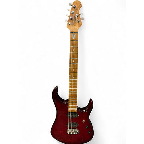 Used Sterling by Music Man JP150FM John Petrucci Signature Royal Red Solid Body Electric Guitar Royal Red