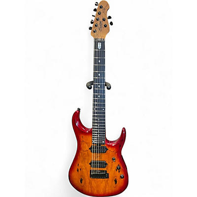 Used Sterling by Music Man JP157DSM BLOOD ORAGNGE BURST Solid Body Electric Guitar