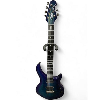 Used Sterling by Music Man JP70 John Petrucci Signature Cerulean Blue Solid Body Electric Guitar