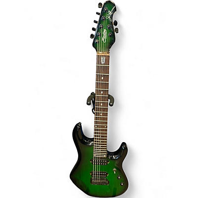 Used Sterling by Music Man JP70 John Petrucci Signature Trans Green Solid Body Electric Guitar