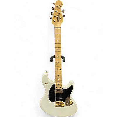 Used Sterling by Music Man Jared Dines Artist Series  Olympic White Solid Body Electric Guitar