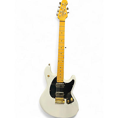 Used Sterling by Music Man Jared Dines Artist Series Stinray White Solid Body Electric Guitar