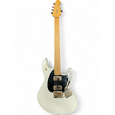Used Sterling by Music Man Jared Dines Signature Stingray White Solid Body Electric Guitar