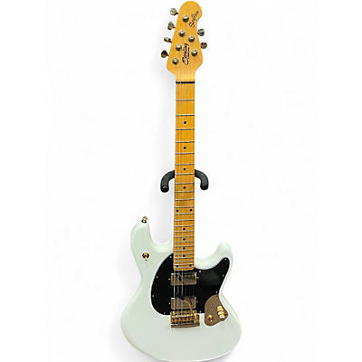 Used Sterling by Music Man Jared Dines White Solid Body Electric Guitar