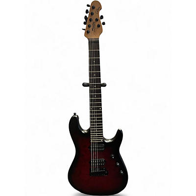 Used Sterling by Music Man Jason Richardson 7 scarlett burst Solid Body Electric Guitar