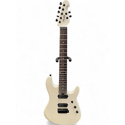 Used Sterling by Music Man Jason Richardson Cutlass 7 String White Solid Body Electric Guitar