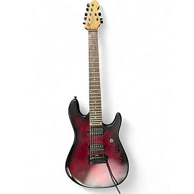 Used Sterling by Music Man Jason Richardson Signature Cutlass HH Dark Scarlet Burst Solid Body Electric Guitar
