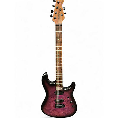 Used Sterling by Music Man Jason Richardson Signature Cutlass Trans Purple Solid Body Electric Guitar