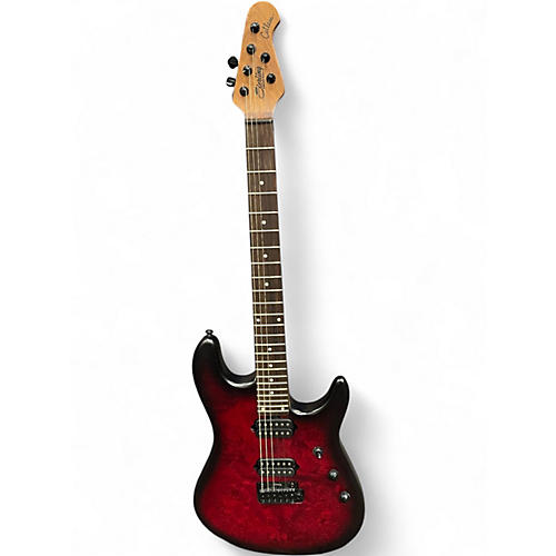 Used Sterling by Music Man Jason Richardson cytlass Crimson Red Trans Solid Body Electric Guitar Crimson Red Trans