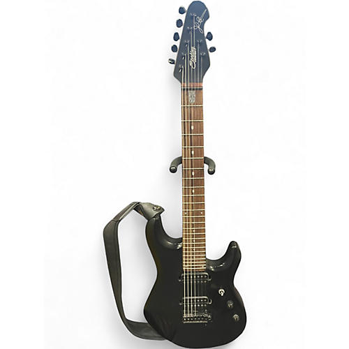 Used Sterling by Music Man John Petrucci JP157 7 String Black Solid Body Electric Guitar Black