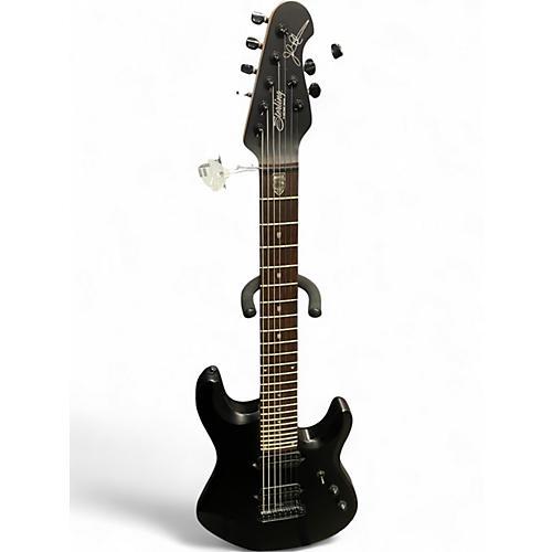 Used Sterling by Music Man John Petrucci JP157 7 String Black Solid Body Electric Guitar Black