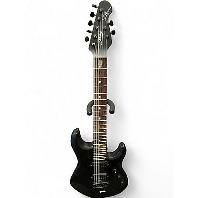 Used Sterling by Music Man John Petrucci JP157 7 String Black Solid Body Electric Guitar