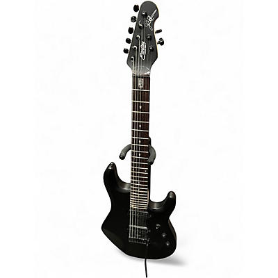 Used Sterling by Music Man John Petrucci JP157 7 String Black Solid Body Electric Guitar