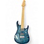Used Sterling by Music Man John Petrucci JP157 7 String Blue Burst Solid Body Electric Guitar Blue Burst