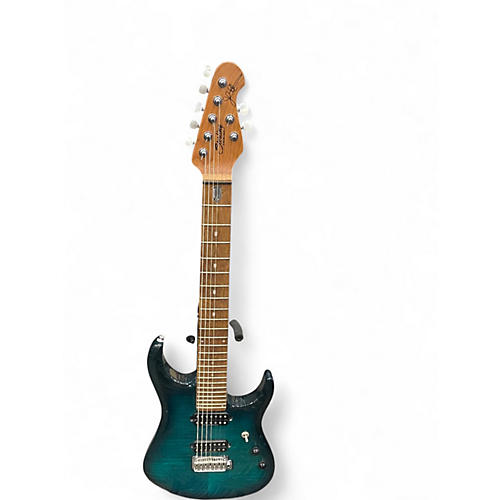 Used Sterling by Music Man John Petrucci JP157 7 String Emerald Green Solid Body Electric Guitar Emerald Green