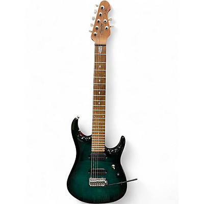 Used Sterling by Music Man John Petrucci JP157 7 String Emerald Green Solid Body Electric Guitar