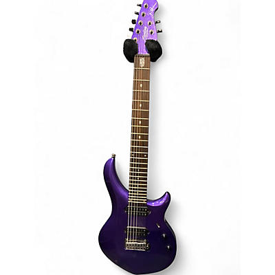 Used Sterling by Music Man John Petrucci JP157 7 String Purple Sparkle Solid Body Electric Guitar