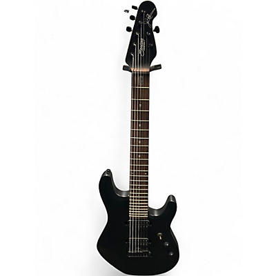 Used Sterling by Music Man John Petrucci JP157 7 String Stealth Black Solid Body Electric Guitar