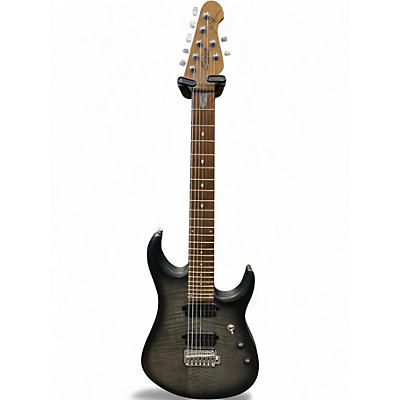 Used Sterling by Music Man John Petrucci JP157 7 String Trans Black Solid Body Electric Guitar