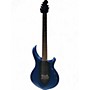 Used Sterling by Music Man MAJ100 Blue Solid Body Electric Guitar Blue