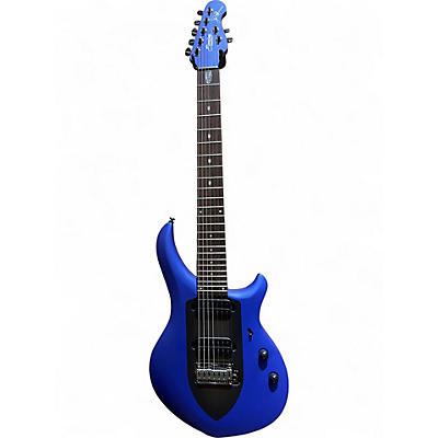 Used Sterling by Music Man MAJESTY 7 Blue Solid Body Electric Guitar