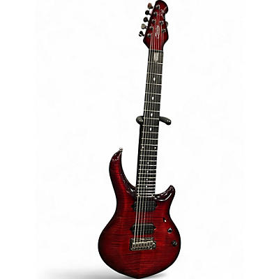 Used Sterling by Music Man MAJESTY  Chrome Red Solid Body Electric Guitar