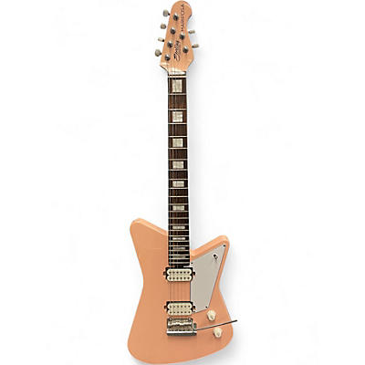 Used Sterling by Music Man MARIPOSA Pink Solid Body Electric Guitar