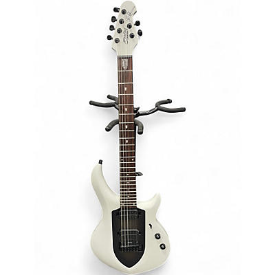 Used Sterling by Music Man Majesty Chalk Grey Solid Body Electric Guitar