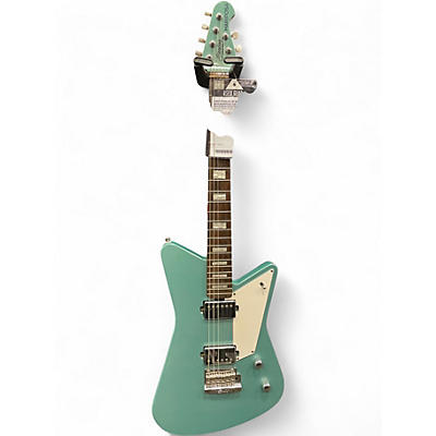 Used Sterling by Music Man Mariposa Turquoise Solid Body Electric Guitar