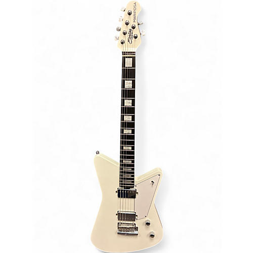 Used Sterling by Music Man Mariposa White Solid Body Electric Guitar White
