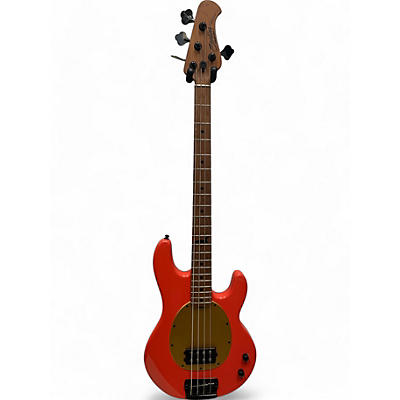 Sterling by Music Man Used Sterling by Music Man Pete Wentz Signature StingRay Fiesta Red Electric Bass Guitar