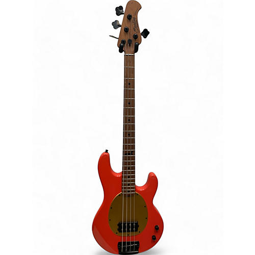 Sterling by Music Man Used Sterling by Music Man Pete Wentz Signature StingRay Fiesta Red Electric Bass Guitar Fiesta Red