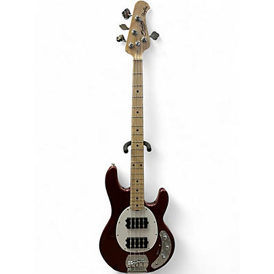 Used Sterling by Music Man RAY 4 HH METALLIC RED Electric Bass Guitar