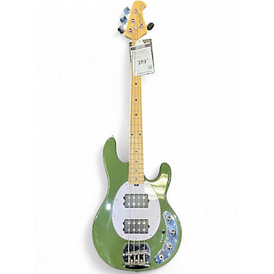 Used Sterling by Music Man RAY 4 HH Olive Green Electric Bass Guitar