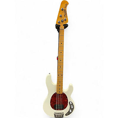 Used Sterling by Music Man RAY24CA Olympic White Electric Bass Guitar