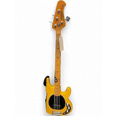 Used Sterling by Music Man RAY24CA Yellow Electric Bass Guitar