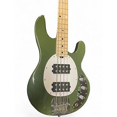 Used Sterling by Music Man RAY4 HH OLIVE Electric Bass Guitar
