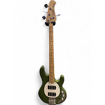 Used Sterling by Music Man RAY4 HH OLIVE GREEN Electric Bass Guitar