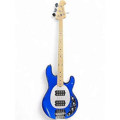 Used Sterling by Music Man RAY4HH Blue Electric Bass Guitar