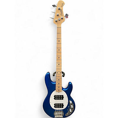 Used Sterling by Music Man RAY4HH Cobra Blue Electric Bass Guitar