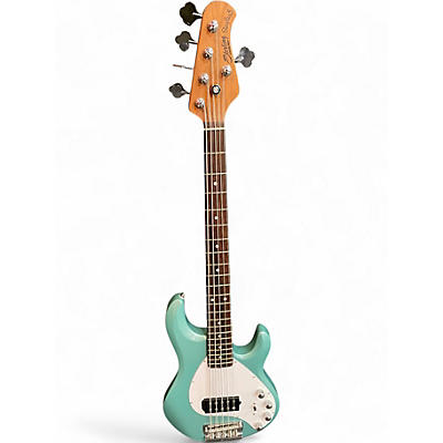 Used Sterling by Music Man Ray 35 Dorado Green Electric Bass Guitar