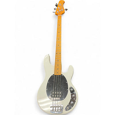 Used Sterling by Music Man Ray24 Classic White Electric Bass Guitar