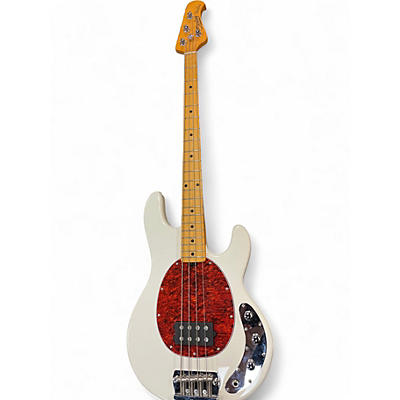 Used Sterling by Music Man Ray24CA Olympic White Electric Bass Guitar