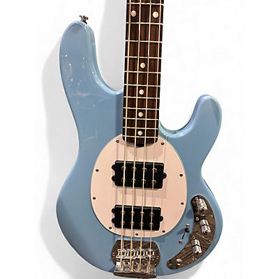 Used Sterling by Music Man Ray34 Blue Electric Bass Guitar