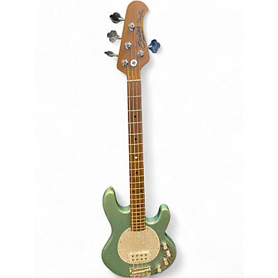 Used Sterling by Music Man Ray34 Blue Electric Bass Guitar