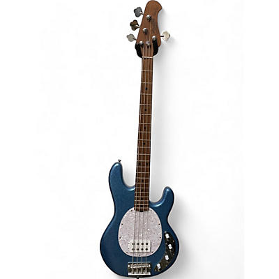 Sterling by Music Man Used Sterling by Music Man Ray34 Blue Sparkle Electric Bass Guitar