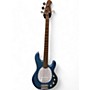 Used Sterling by Music Man Used Sterling by Music Man Ray34 Blue Sparkle Electric Bass Guitar Blue Sparkle