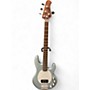 Used Sterling by Music Man Ray34 Firemist Silver Electric Bass Guitar Firemist Silver