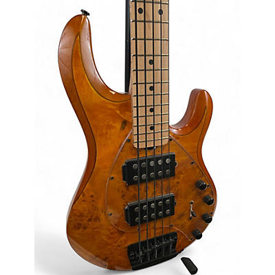 Sterling by Music Man Used Sterling by Music Man Ray34 HH POPLAR BURL Natural Electric Bass Guitar